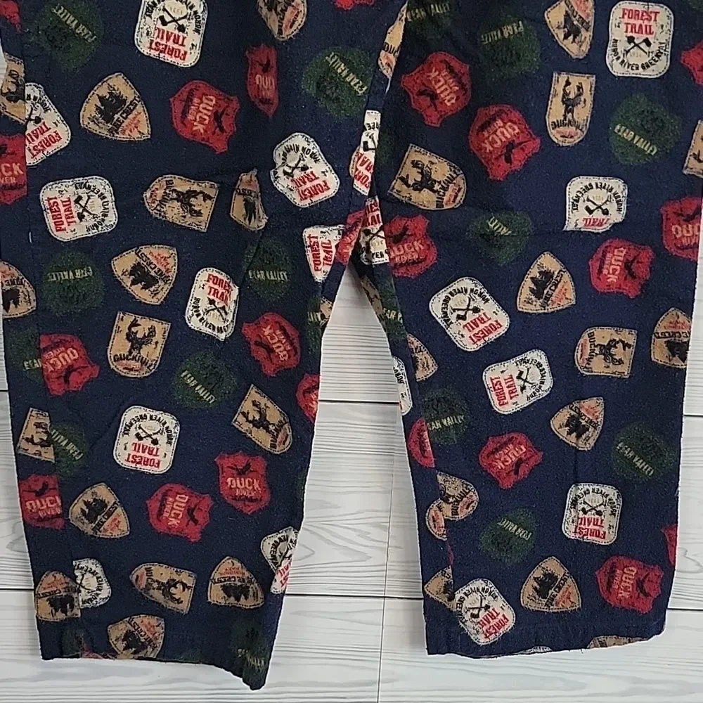 Joe Boxer Sleepwear Pants With Outdoor Destination Graphics Mens Size L